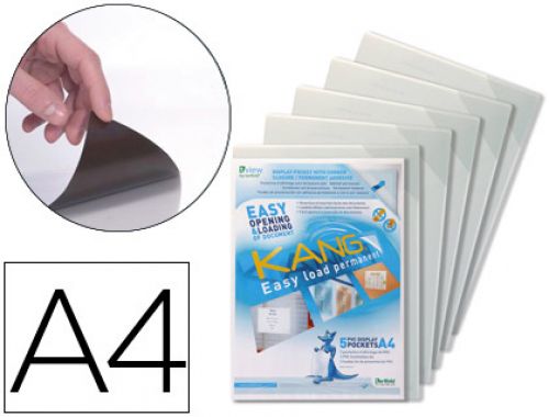 Bolsa de apresentaao tarifold adesiva rigida e anti reflexo din a4 pack 5 unidades , Tarifold , 76175 , 3377991946806